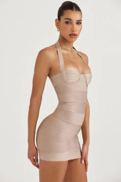 Latte Bandage Mini Dress 19 Latte Bandage Mini Dress -Pinkyy Kleider Geschaft sb8278 7