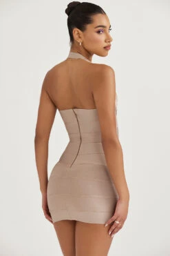 Latte Bandage Mini Dress 20 Latte Bandage Mini Dress -Pinkyy Kleider Geschaft sb8278 8