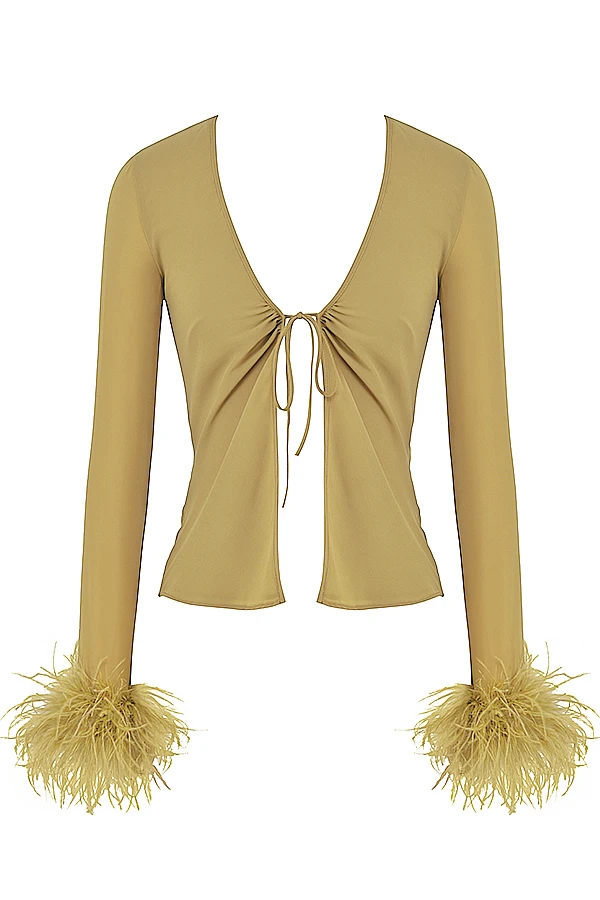 Olive Trimmed Top 13 Olive Trimmed Top – Bild 13