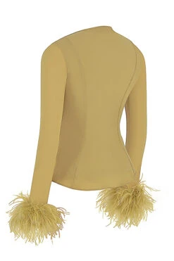 Olive Trimmed Top 28 Olive Trimmed Top -Pinkyy Kleider Geschaft sb8286 02r