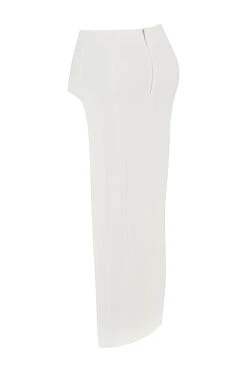 Ivory Thigh Split Midi Skirt -Pinkyy Kleider Geschaft sb8297 03