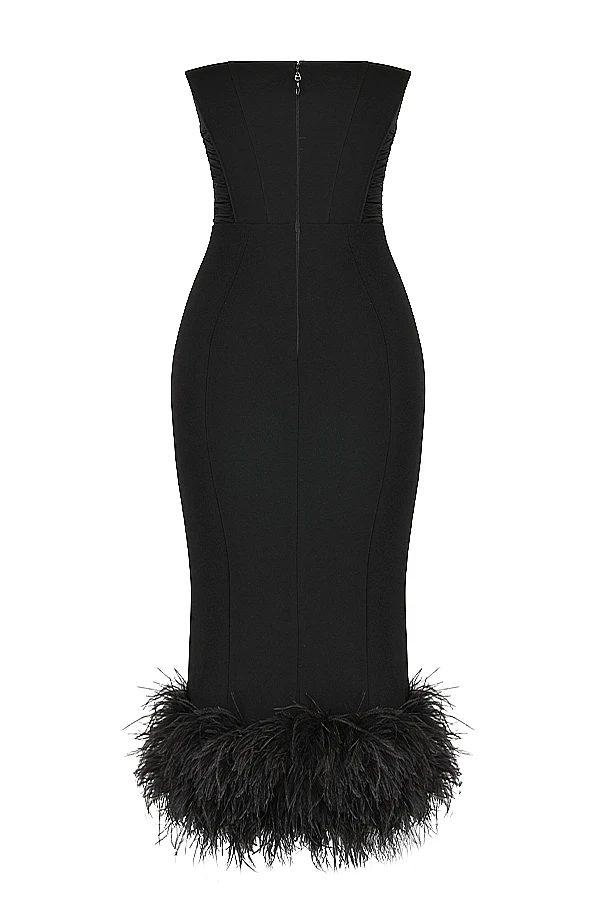 Black Strapless Corset Dress 12 Black Strapless Corset Dress – Bild 12
