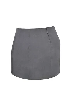 Shadow Satin A-Line Mini Skirt 26 Shadow Satin A-Line Mini Skirt -Pinkyy Kleider Geschaft sb8383 02