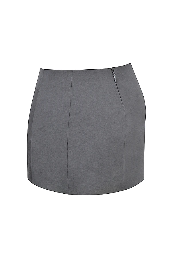 Shadow Satin A-Line Mini Skirt 13 Shadow Satin A-Line Mini Skirt – Bild 13