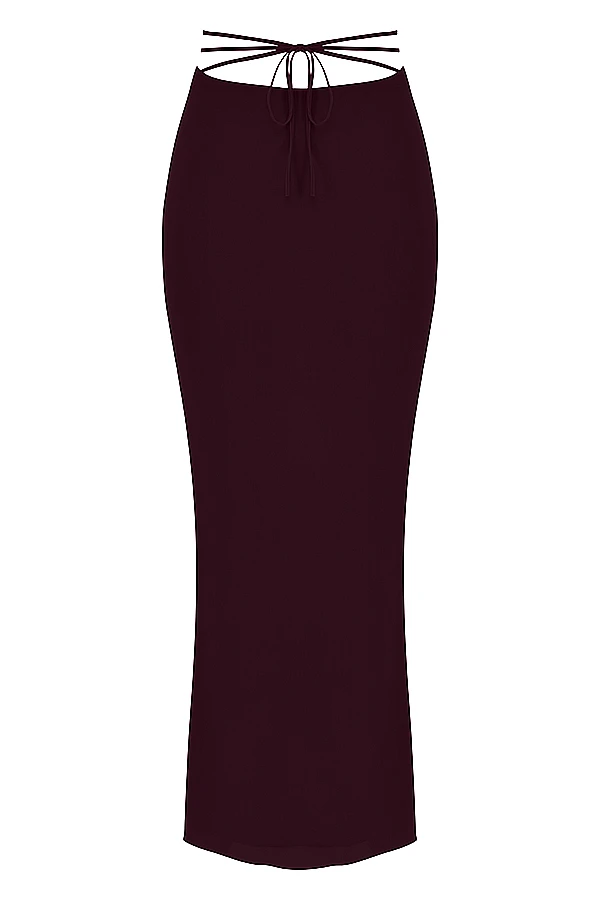Prune Cutout Maxi Skirt 9 Prune Cutout Maxi Skirt – Bild 9