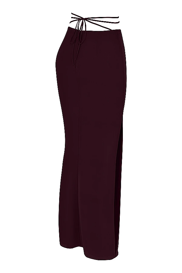 Prune Cutout Maxi Skirt 10 Prune Cutout Maxi Skirt – Bild 10