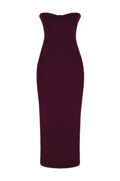 Grape Strapless Corset Maxi Dress -Pinkyy Kleider Geschaft sb8444a 01a