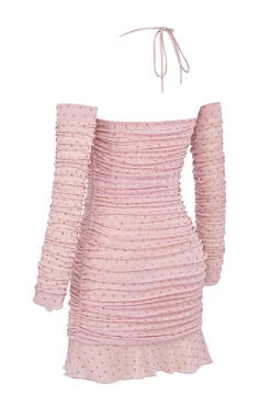 Soft Pink Crystallised Dress 24 Soft Pink Crystallised Dress -Pinkyy Kleider Geschaft sb8650 02