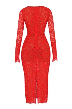 Red Lace Maxi Dress 27 Red Lace Maxi Dress -Pinkyy Kleider Geschaft sb8781 03