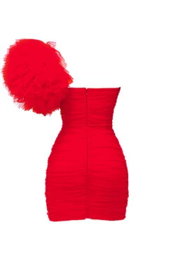 Scarlet Ruffle Sleeve Dress -Pinkyy Kleider Geschaft sb8785 03a