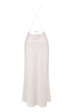 Ivory Thigh Slit Maxi Dress -Pinkyy Kleider Geschaft sb8807 03f