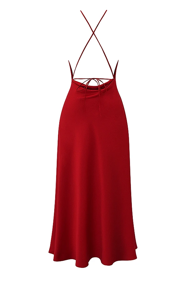 Red Rose Thigh Slit Maxi Dress 17 Red Rose Thigh Slit Maxi Dress – Bild 17