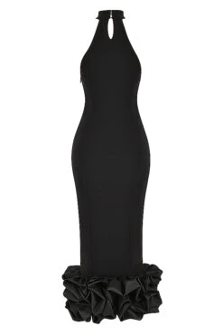 Black Peplum Midi Dress 27 Black Peplum Midi Dress -Pinkyy Kleider Geschaft sb8821 03