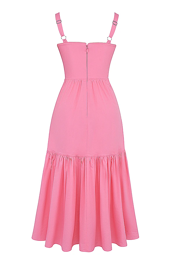 French Pink Midi Sundress 15 French Pink Midi Sundress – Bild 15