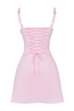 Baby Pink Corset Mini Dress -Pinkyy Kleider Geschaft sb9068b 03