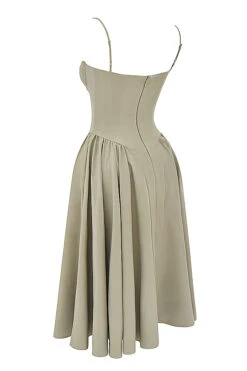 Taupe Corset Sun Dress 38 Taupe Corset Sun Dress -Pinkyy Kleider Geschaft sb9109 02