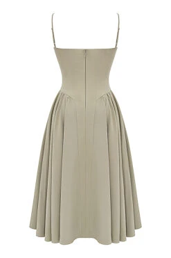 Taupe Corset Sun Dress 39 Taupe Corset Sun Dress -Pinkyy Kleider Geschaft sb9109 03