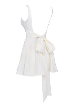 Ivory Bow Mini Dress 30 Ivory Bow Mini Dress -Pinkyy Kleider Geschaft sb9124 02