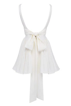 Ivory Bow Mini Dress 31 Ivory Bow Mini Dress -Pinkyy Kleider Geschaft sb9124 03