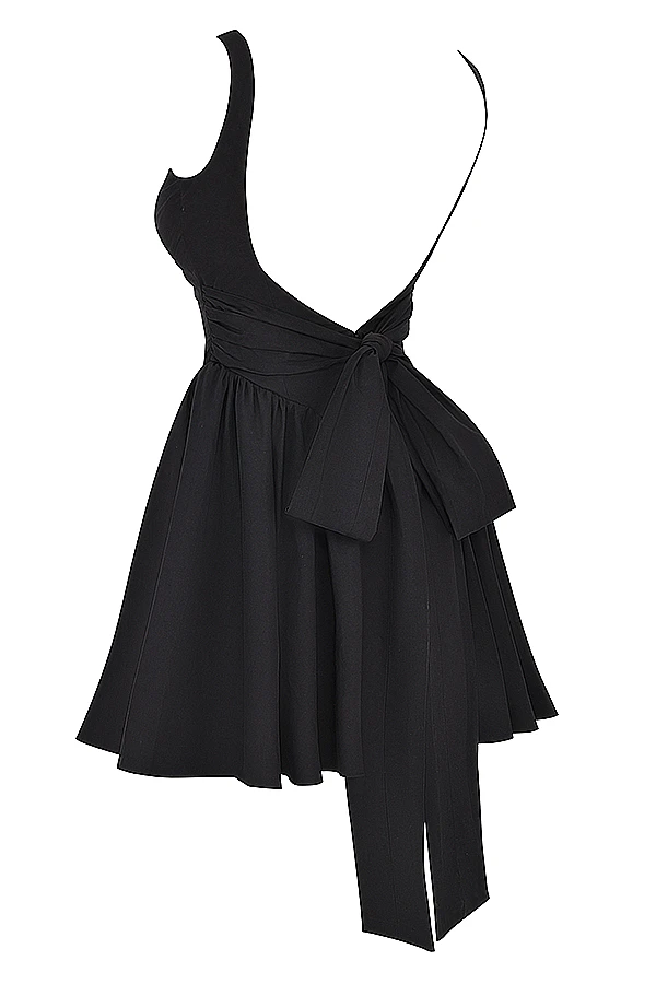 Black Bow Mini Dress 17 Black Bow Mini Dress – Bild 17