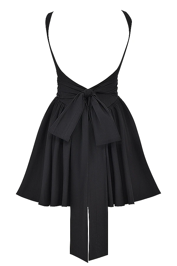 Black Bow Mini Dress 18 Black Bow Mini Dress – Bild 18