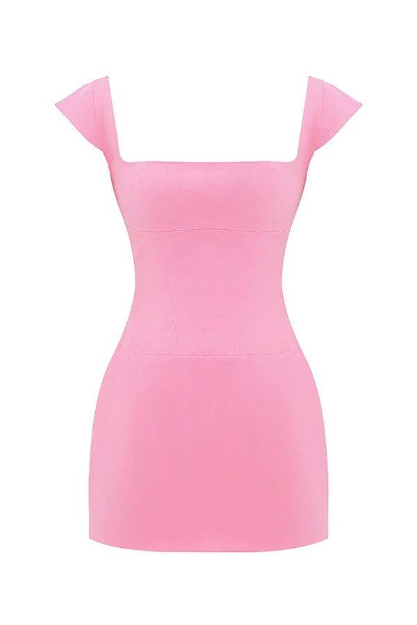 French Pink Corset Mini Dress 10 French Pink Corset Mini Dress – Bild 10