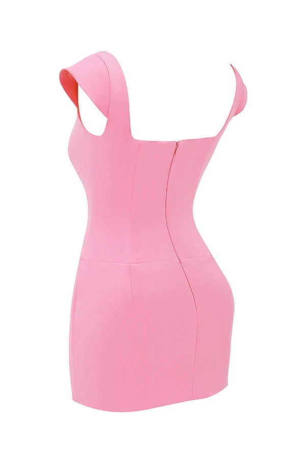 French Pink Corset Mini Dress 11 French Pink Corset Mini Dress – Bild 11