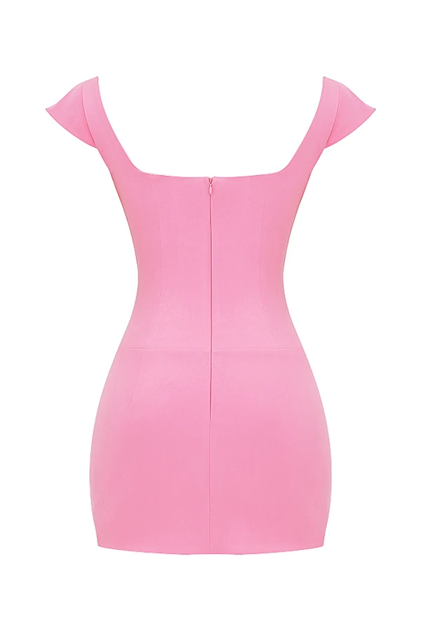 French Pink Corset Mini Dress 12 French Pink Corset Mini Dress – Bild 12