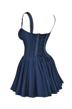French Navy Corset Mini Dress 24 French Navy Corset Mini Dress -Pinkyy Kleider Geschaft sb9259b 02