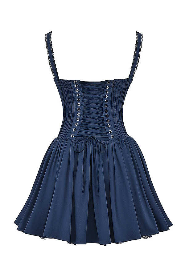 French Navy Corset Mini Dress 13 French Navy Corset Mini Dress – Bild 13