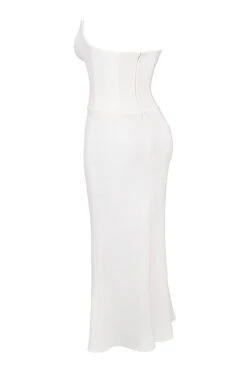 Ivory Strapless Corset Dress -Pinkyy Kleider Geschaft sb9379a 02