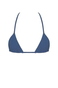 Deep Blue Halter Neck Bikini Top -Pinkyy Kleider Geschaft sbb1009f 01z