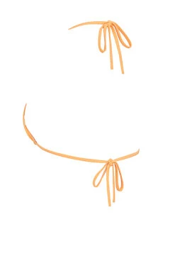 Light Orange Halter Neck Bikini Top -Pinkyy Kleider Geschaft sbb1009g 02