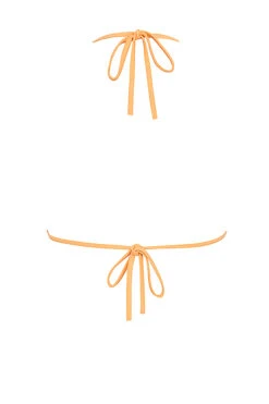 Light Orange Halter Neck Bikini Top -Pinkyy Kleider Geschaft sbb1009g 03