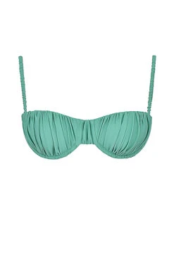 Eucalyptus Ruched Bikini Top -Pinkyy Kleider Geschaft sbb1011c 01