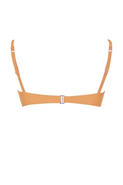 Light Orange Ruched Bikini Top -Pinkyy Kleider Geschaft sbb1011d 03