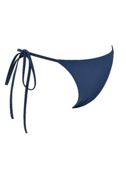 Deep Blue Tie Side Bikini Bottom -Pinkyy Kleider Geschaft sbb1012f 02