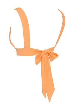 Light Orange Tie Back Bikini Top 16 Light Orange Tie Back Bikini Top -Pinkyy Kleider Geschaft sbb1028 02