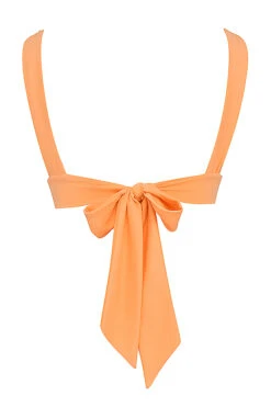 Light Orange Tie Back Bikini Top 17 Light Orange Tie Back Bikini Top -Pinkyy Kleider Geschaft sbb1028 03