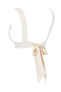 Vanilla Tie Back Bikini Top -Pinkyy Kleider Geschaft sbb1028a 02