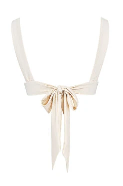 Vanilla Tie Back Bikini Top -Pinkyy Kleider Geschaft sbb1028a 03