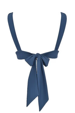 Deep Blue Tie Back Bikini Top 21 Deep Blue Tie Back Bikini Top -Pinkyy Kleider Geschaft sbb1028c 03z