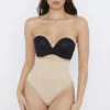 Sculpting High Waist Thong Almond