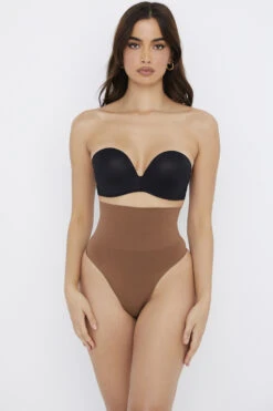 Sculpting High Waist Thong Mocha -Pinkyy Kleider Geschaft sbl0047c 1