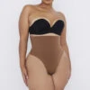 Sculpting High Waist Thong Mocha
