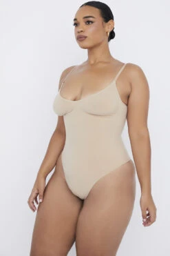 Sculpting Thong Bodysuit Almond 17 Sculpting Thong Bodysuit Almond -Pinkyy Kleider Geschaft sbl0052a 5