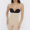 Mid Thigh Sculpting Bodysuit Almond