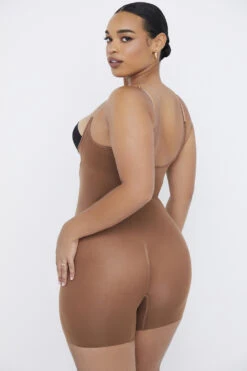 Mid Thigh Sculpting Bodysuit Mocha 16 Mid Thigh Sculpting Bodysuit Mocha -Pinkyy Kleider Geschaft sbl0054c 7