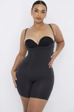 Mid Thigh Sculpting Bodysuit Ink 20 Mid Thigh Sculpting Bodysuit Ink -Pinkyy Kleider Geschaft sbl0054e 5