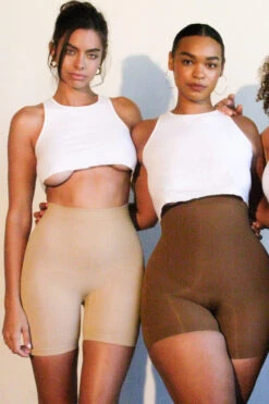 Sculpting Shorts Mocha -Pinkyy Kleider Geschaft sculpting short m23